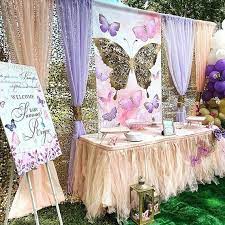 Here is a picture baby ava's bedding. Butterfly Garden Personalized Backdrop For Baby Shower Or Etsy In 2021 Butterfly Baby Shower Decorations Butterfly Baby Shower Girl Baby Shower Decorations