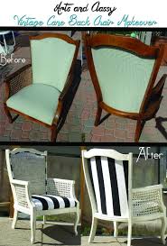 Diy Antique Cane Back Chair Makeover Results Arts And Classy Muebles Sillas Restauradas Restauracion De Muebles