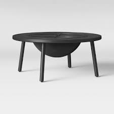 Hampton bay quadripod 26 in. Threshold Steel Fire Bowl Target