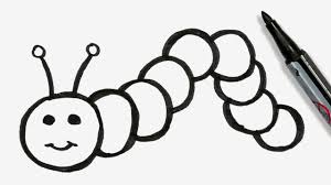 How to draw a caterpillar step by guide for kids and beginners easy peasy fun. How To Draw A Cartoon Caterpillar Easy Doodle For Girls Boys 54 Simple Cartoon Cartoon Girl Drawing Doodles