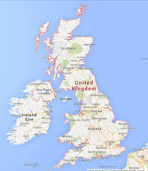 It stretches to about 243,610 square miles with about 1.34% of water. United Kingdom Google Map