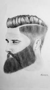 Man With Beard Pencil Drawing Beard Drawing Face Drawing Drawings
