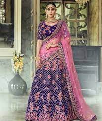This lehenga and sherwani combination is so perfect. Blue Velvet Embroidered Circular Lehenga Choli 164652