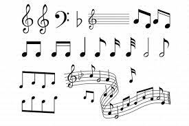 Musical Notes Svg For Silhouette Cameo And Cricut Music Pentagram Svg Musical Notes Clipart Clipart Png Transparent Included Notas Musicales Tatuajes De Nota De Musica Clipart
