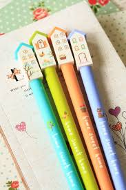 A Petite Village Of Pens To Take Notes With Pen Diy School Supplies School Supplies