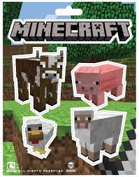 Minecraft Animal Stickers Minecraft Party Supplies Minecraft Party Minecraft Stickers