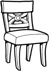 Kitchen Chair Coloring Page Supercoloring Com Chair Chair Drawing Coloring Pages