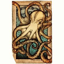 Pin By Alena Sobol On Octopus Octopus Print Octopus Art