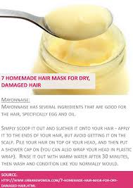 The warmth of the oil will open the hair cuticle for deeper penetration of the hair structure for maximum benefits. 7 Homemade Hair Mask For Dry Damaged Hair Hair Mask Homemade Hair Mask Diy Hair Treatment
