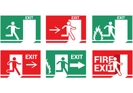 Gm490887874 $ 12.00 istock in stock Fire Emergency Exit Vector Free Vector Download 303067 Cannypic