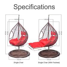 They are first of all designed for camping or outdoors and made of uv protected polyester. China Professional Design Double Egg Swing Chair With Stand China Chair And Hanging Chair Price