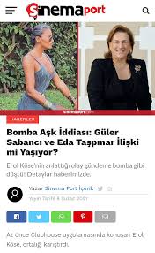 Köse, sabancı holding'in yönetim kurulu başkanı olan 65 yaşındaki güler sabancı'nın bir lgbt üyesi olduğunu ve 40. Erol Kose Den Guler Sabanci Ve Eda Taspinar Ask Yasiyor Iddiasi Sacitaslan Com