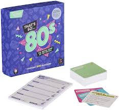 Time to put your thinking cap on and get those brain juices going. Team 80s So Thats Ridleys Trivia Parties And Groups Families For Game Set Game Collections Games 100 Genuine Counter Guarantee Www Klevering Com