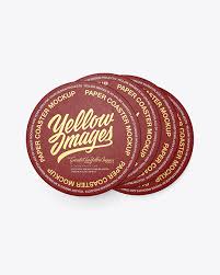This free business card mockup consist of smart object layer. Paper Beverage Coasters Psd Mockup Top View Free Visiting Card Mockup Psd Design