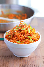 Spicy Peanut Carrot Noodles Recipe Veggetti Recipes Pb2 Recipes Healthy Recipes