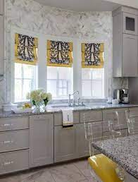 23 Ideas Kitchen Yellow Grey Roman Shades Grey Kitchen Accessories Kitchen Decor Contemporary Kitchen