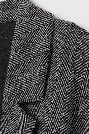 Laundry | black & white houndstooth knit jacket 8. Long Jacket Black Herringbone Patterned Ladies H M Us Long Jackets Houndstooth Pattern Black Houndstooth