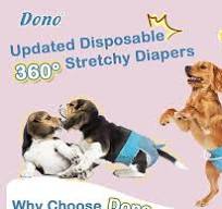 Amazon.com : Dono Female Dog Diapers – Disposable Stretchy ...