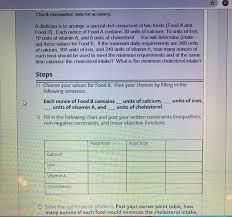 Solved Check Classmates Data For Accuracy A Dietician I