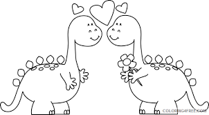 Free cute dinosaur coloring pages. Cute Dinosaur Coloring Pages Cute Dinosaur Black And Printable Coloring4free Coloring4free Com