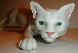 KATTE FIGURER CAT FIGURINES PORZELLAN FIGUREN PORCELAIN PORCELÆN ROYAL  COPENHAGEN BING & GRONDAHL DAHL JENSEN LYNGBY PORCELAIN KONGELIGT PORCELÆN  BING OG GRØNDAGL DAHL JENSEN DANISH DANSK