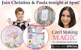 Card making demonstration using stamps from papercraft inspirations magazine #173. Hochanda Discover Tonight S Magical One Day Special Milled