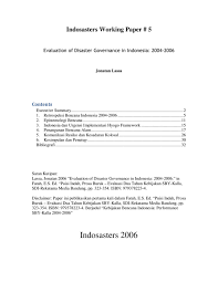 Sinonim so'zlar agar ko'p ma'noli bo'lsa bir necha sinonimik. Indosasters Working Paper 5 Contents