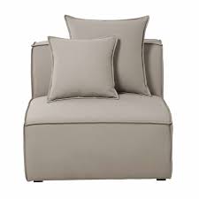Chauffeuse De Canape Modulable En Coton Beige Colombus Mobilier De Salon Canape Modulable Canape