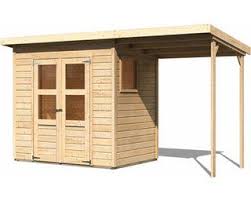 Karibu Holz Gartenhaus Neuenburg Natur 370 Cm X 150 Cm Davon 162 Cm Anbaudach Kaufen Bei Obi Gartenhaus Haus Anbau