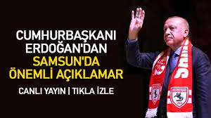 Cumhurbaşkanı recep tayyip erdoğan trt canlı yayınında gündeme ilişkin çok önemli açıklamalarda bulunuyor. Cumhurbaskani Erdogan Dan Samsun Da Onemli Aciklamalar Canli Yayin