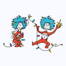 Suess' thing 1 and thing 2. Dr Seuss Christmas Thing Lights Thing 1 Thing 2 Svg Dr Svg Png Dxf Eps File Dr05012121 Worldsvg