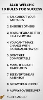 10 Rules For Success Jack Welch Onlinemastersdegree Leadership Quotes Leadership Activities Business Management Degree