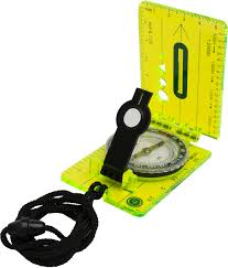 To use a lensatic compass, you know where your starting point is, and then you sight on a landmark that you line up with a bearing that matches the direction or location you want to go. Ust Ultimate Survival Hi Vis Lensatic Map Compass Knifecenter 20 12134 Discontinued