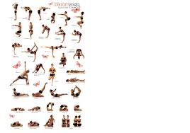 bikram yoga pose chart my fitness diary