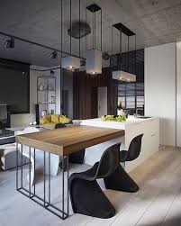 Les chaises sont aussi pliables et n'occupent aucune place une fois mises sous la table. Chaise Panton L Icone Design Des Annees 60 Table Cuisine Idee Deco Cuisine Ouverte Cuisines Design