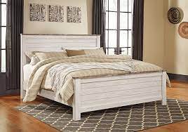 Check spelling or type a new query. Willowton Whitewash King Panel Bed