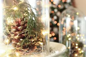 Pinecone Cloche Christmas Arrangements Hobby Lobby Christmas Holiday