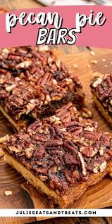 Nov 06, 2019 · when creating my recipe for pecan pie without corn syrup, my goal was to find a solution to not only find a corn syrup substitute, but to guarantee the filling will set and taste delicious. Pecan Pie Bars Julie S Eats Treats