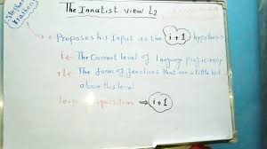 النظرية الفطرية في اكتساب اللغة الثانية The Innatist View Of The Second Language Acquisition Youtube