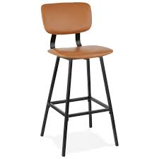 The stool is constructed of a woven wicker seat. Forest Vintage Foot Black Bar Set Brown