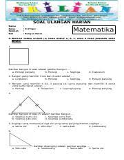 We did not find results for: Soal Matematika Kelas 3 Sd Bab Bangun Datar Dan Kunci Jawaban Pdf Soal Ulangan Harian Nama Kelas Sekolah Bab Iii Tiga Bangun Datar Matematika A Course Hero
