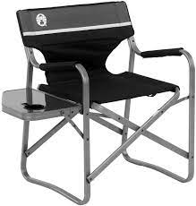 Outdoor chair with side table. Amazon Com Coleman Camp Chair With Side Table Folding Beach Chair Portable Deck Chair For Tailgating Camping Outdoors Camping Chairs Sports Outdoors
