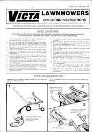 Victa lawnmower assembly and owner's manual. Manuals Mowers