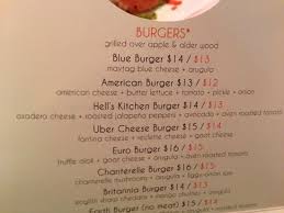 The food was so good. Burger Menu Picture Of Gordon Ramsay Burger Las Vegas Tripadvisor