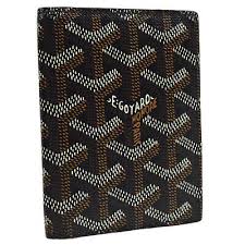 This goyard business card holder coated canvas, crafted in grey goyard goyardine coated canvas, features card slots. Goyard St Marc Card Holder Wallet Purse Black White Brown Pvc Authentic 32809 Ebay