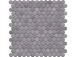 Circular mosaic white shell mosaic. Jasba Loop Diamond Grey Circular Mosaic