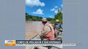 Corpo de pescador que desapareceu no Rio das Almas é encontrado após três dias de buscas