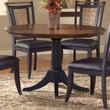 Norwood 48 Inch Round Dining Table Distressed Black Base Modern Dining Tables 48 Round Dining Table Dining Table Dark Wood Dining Room