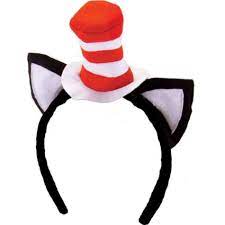 Mini Cat In The Hat Headband With Ears Party City Dr Seuss Costumes Kids Costumes Boys Cat In The Hat Headband