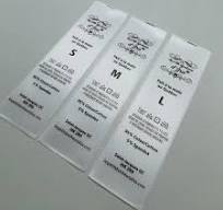 Custom Silk Screen Printing Wash Care Labels Clothing Printed Satin Labels